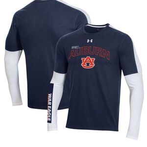 Auburn Tigers Under Armour Long Sleeve Shirt - Navy